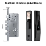 ES452D smart door lock with 3D face recognition and palm print scanner