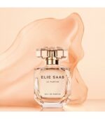 Clear jewel-cut glass bottle of Elie Saab Le Parfum Eau de Parfum 90ml.