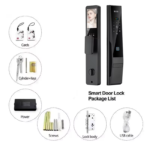 ES452D smart door lock with 3D face recognition and palm print scanner