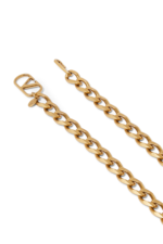 Valentino Garavani VLogo Signature Chain Belt in Antique Gold Brass