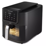 Nutricook Slim Air Fryer XL with clear viewing window and 7.6L basket