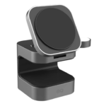 EQ 3-in-1 Qi2 Magnetic Wireless Charging Station Dark Grey 15W MPP