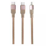 EQ 2-meter 100W USB-C to USB-C fast charging cable in Starlight