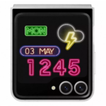 Official Samsung Galaxy Z Flip 6 Flipsuit Case in White with Card Slot