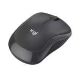 Logitech M241 Silent Bluetooth Mouse in Graphite showing its compact, ergonomic shape.