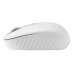 Logitech M196 Bluetooth mouse in White with a sleek, ergonomic body.
