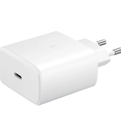 Official Samsung 45W USB-C White Power Adapter for Fast Charging