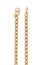 Valentino Garavani VLogo Signature Chain Belt in Antique Gold Brass
