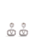 Valentino Garavani Ovalette earrings with Swarovski crystals and VLogo signature