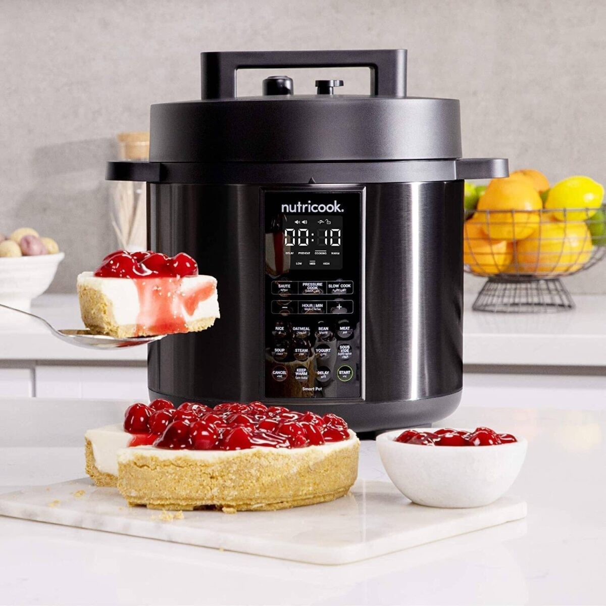 Nutricook 8L 9-in-1 Electric Pressure Cooker Black
