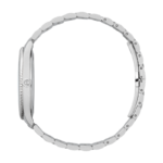 Gucci G-Timeless 38mm watch with sunray gold dial and bee motifs in stainless steel