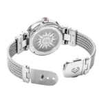 Charriol Navigator Cruise Moonphase 36mm Watch with Aventurine Dial and Steel Cable