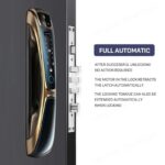Automatic 3D face recognition smart door lock with fingerprint and keypad