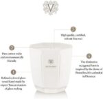 Dr. Vranjes Ginger Lime scented candle in an iridescent pearl handblown glass vessel.