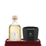 Dr. Vranjes Ambra gift set featuring 500ml diffuser and 500g onyx amber candle