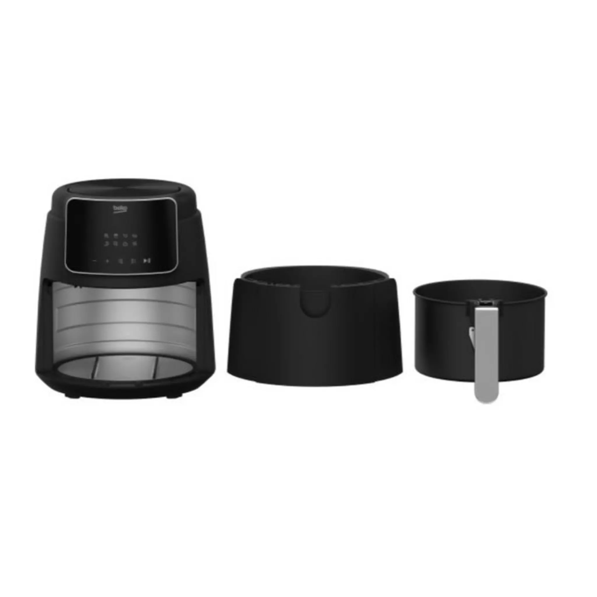 Beko 4.7L Digital Air Fryer with stainless steel accents
