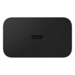 Black Samsung 45W USB-C wall charger with 1.8-meter USB-C to USB-C cable