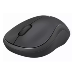Logitech M241 Silent Bluetooth Mouse in Graphite showing its compact, ergonomic shape.