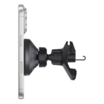 Belkin Magnetic Qi2 Car Charger mounted on a car dashboard with a black finish