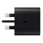 Samsung 25W PD Wall Adapter with USB-C to USB-C Cable in Black