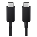 Official 1.8-meter Samsung USB-C to USB-C 5A Black Charging Cable