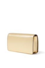 Valentino Garavani VLogo Signature Mini Bag in Shimmering Metallic Leather