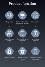 Smart Lock DQ002 with two-way security handle and illuminated keypad