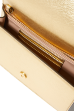 Valentino Garavani VLogo Signature Mini Bag in Shimmering Metallic Leather