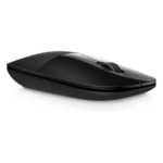HP Z3700 dual wireless mouse in Silver showing its ultra-slim 25mm height.
