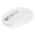 Logitech M196 Bluetooth mouse in White with a sleek, ergonomic body.
