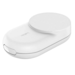 White Belkin 3-in-1 Foldable Magnetic Charger with 25W Qi2 Fast Charging