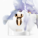 Elegant white bottle of Bvlgari Splendida Patchouli Tentation Eau de Parfum