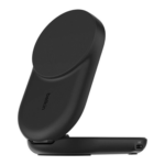 Black Belkin 2-in-1 Foldable Magnetic Charger with 25W Qi2 Fast Charging
