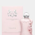 The iconic pink bottle of Parfums de Marly Delina Eau de Parfum with tassel