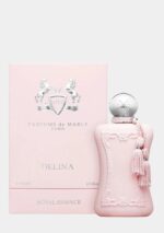 The iconic pink bottle of Parfums de Marly Delina Eau de Parfum with tassel