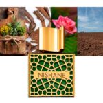 Gold-labeled bottle of Nishane Shem Extrait de Parfum with black cap.