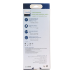 Philips 3-outlet universal extension cable with 2-meter cord in white