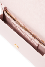 Valentino Garavani VLogo Signature Leather Strap Wallet with Gold Hardware