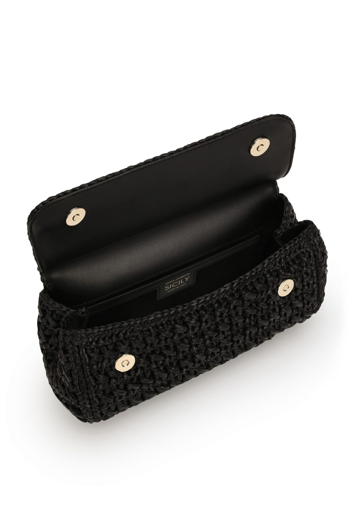 Front view of the Dolce & Gabbana Elongated Sicily handbag with top handle in vintage color