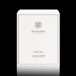 Dr. Vranjes Ginger Lime scented candle in an iridescent pearl handblown glass vessel