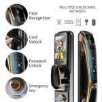 Automatic 3D face recognition smart door lock with fingerprint and keypad
