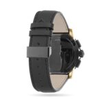 Gucci G-Chrono YA101203 black guilloché dial watch with G-shaped bezel