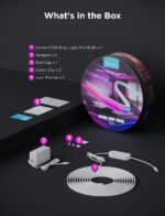 Govee 3-meter COB RGBIC LED strip light pro showing seamless multicolor lighting