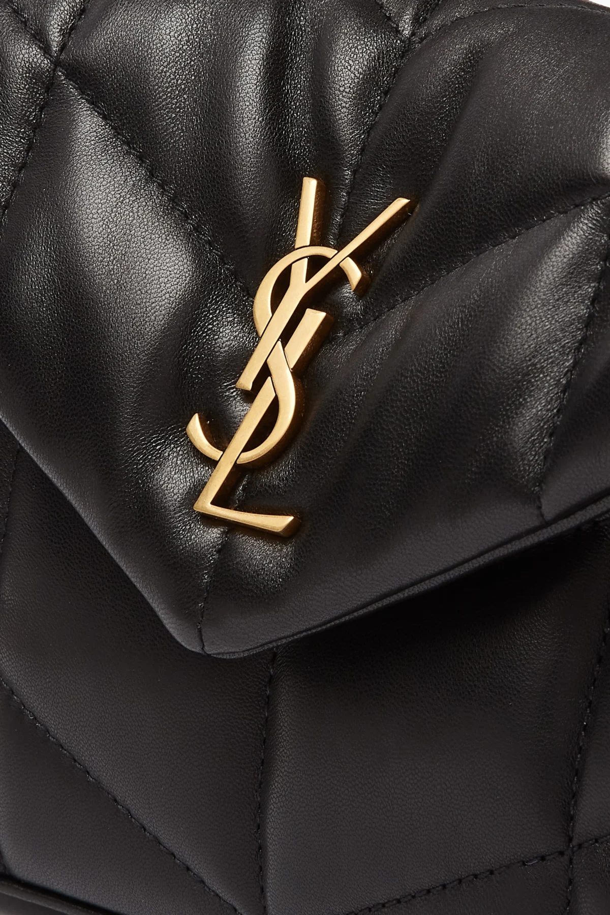 Saint Laurent Small Lou Lou Puffer Bag – Black