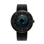 CIGA Design x Label Noir Blue Planet II Black Star watch with DLC titanium case