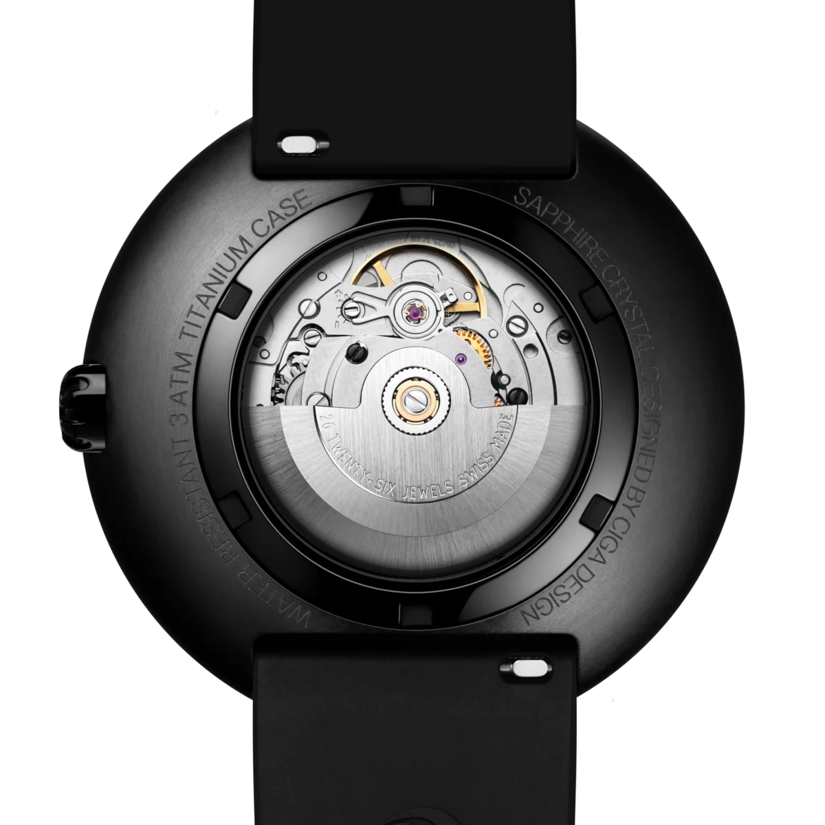 CIGA Design x Label Noir Blue Planet II Black Star watch with DLC titanium case