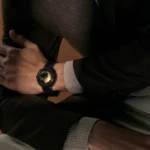 CIGA Design Blue Planet II Gilded Age watch with 24K gold earth dial and ceramic case