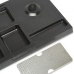 Saga 1.2L electric kettle set with two black ceramic cups on an ABS tray