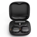 WiWU WI-WM006 AI-powered noise-canceling lavalier microphone with charging case