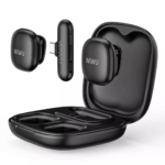 WiWU WI-WM006 AI-powered noise-canceling lavalier microphone with charging case